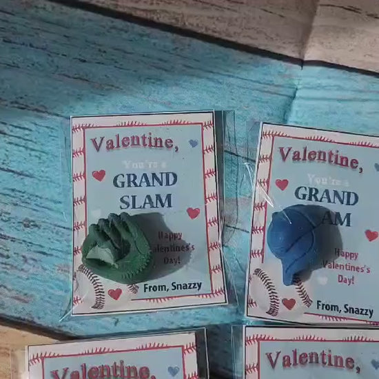 Baseball Valentines Day Cards with Crayons l Personalized Cards l Boy Valentine's Day Cards l Sports Friend Cards l Kids Valetines Day Cards