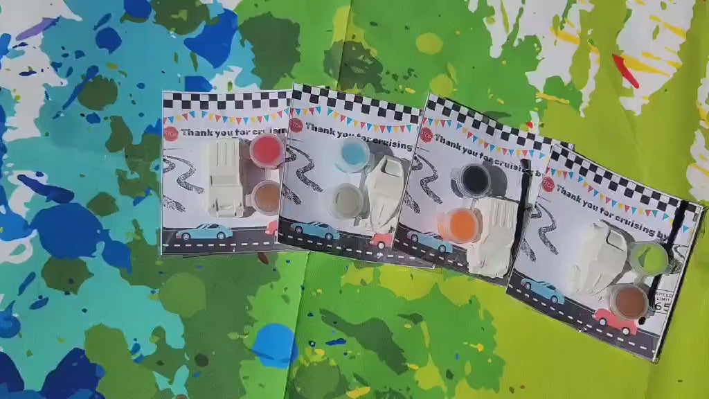 Auto Paint Your Own Kits, Thank you Cards , Party Favors