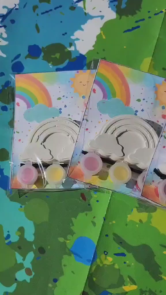 RainBow Paint Kits l Kids Craft l Kids DIY Art l Over the Rainbow Party Favors l Birthday Favors l Grab Bag l Rainbow Thank you Gifts