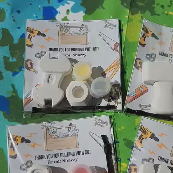 Tool Themed Plaster Paint Kits  Perfect Birthday Party Favors for Kids l Building Tool Favors l Kids Activity l Kids Craft l DIY Painting