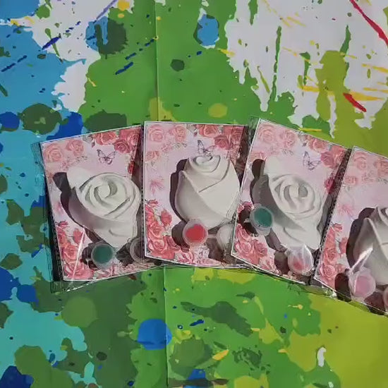 Rose Paint Kits l Kids Craft l DIY Paint l Rose Party Favors l Flower Gifts l Wonderland Party Favors l Goodies Bags l Kids Activity