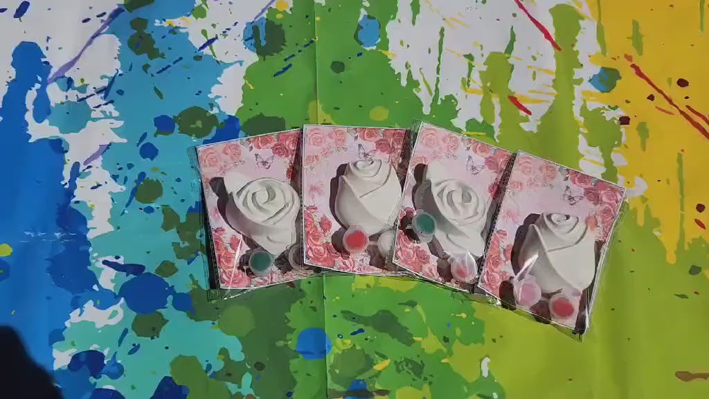 Rose Paint Kits l Kids Craft l DIY Paint l Rose Party Favors l Flower Gifts l Wonderland Party Favors l Goodies Bags l Kids Activity