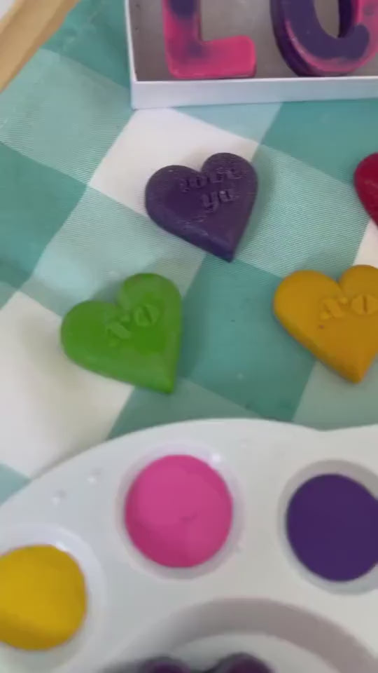 Valentine’s Day Creative Gift Box for Kids – Crayons + Chalk Craft Kit | Holiday Activity Box | Classroom Gift | Party Favors