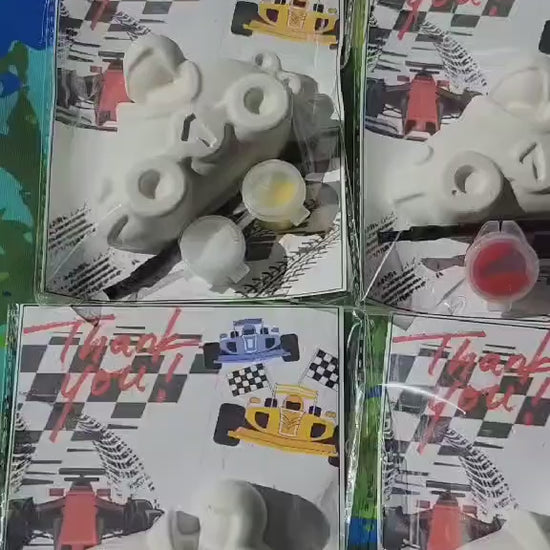 Race Car Plaster DIY Paint Kit | Classroom Gift | Party Filler| Thank you Gift | Kids Activity | Racing by Birthday